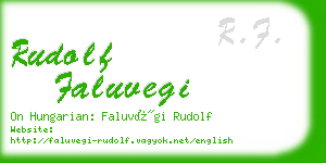 rudolf faluvegi business card